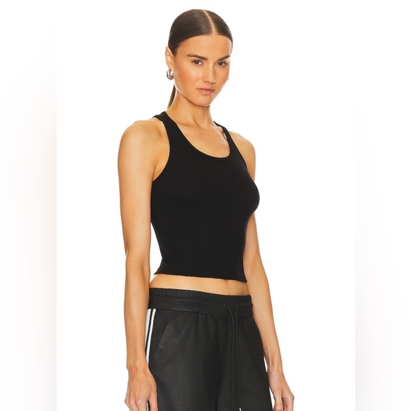 NEW without tags SPRWMN Rib Tank in Black Size Small Crop Bought at Revolve - Picture 7 of 10